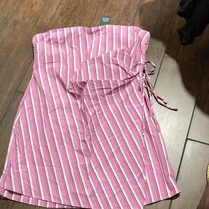 Wild Fable Pink and White Plaid Dress